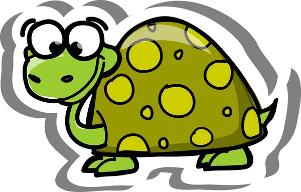 Cartoon vector schildpad — Stockvector