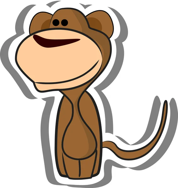 Kreslená opice — Stockový vektor