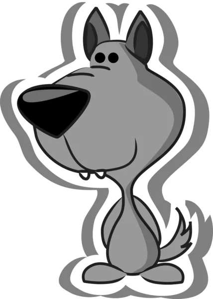 Lobo de dibujos animados — Vector de stock