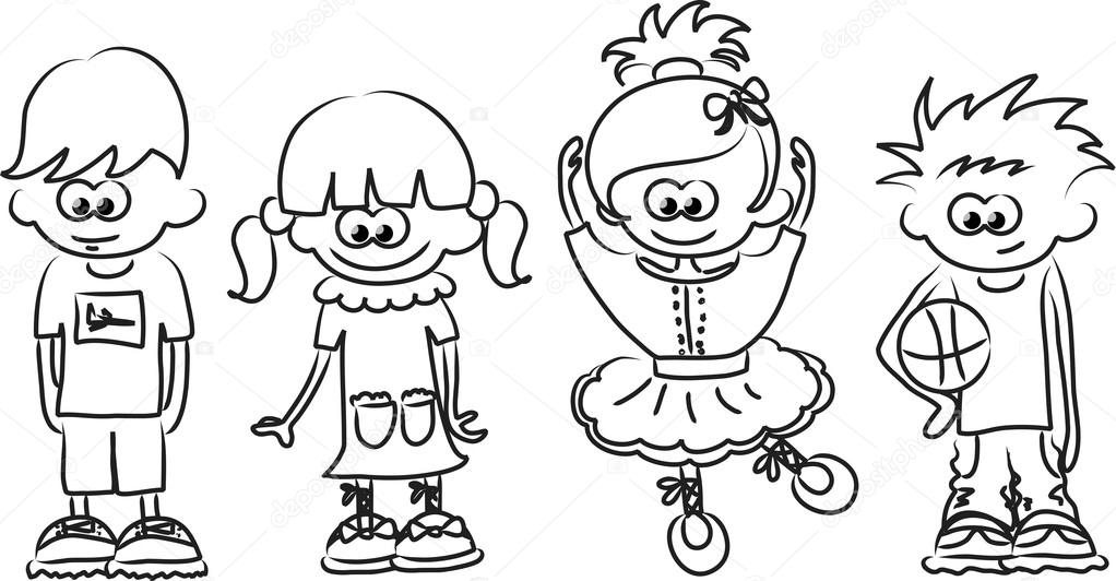 Cartoon drawings of children Stock Vector Image by ©virinaflora #20391263 Cartoon drawings of children Stock Vector Image by ©virinaflora #20391263