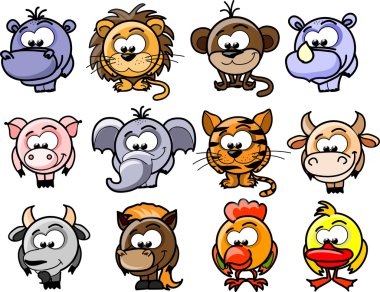 Cartoon vector animals
