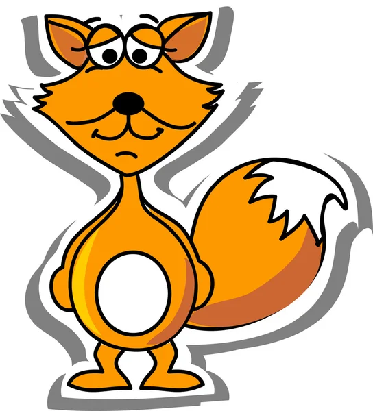 Cartoon fox — Stock Vector