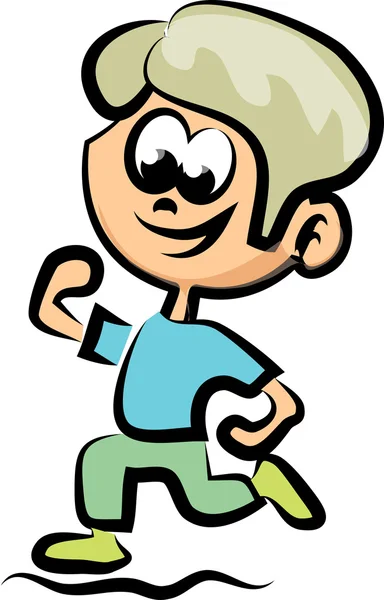 Schattig gelukkig cartoon kid — Stockvector