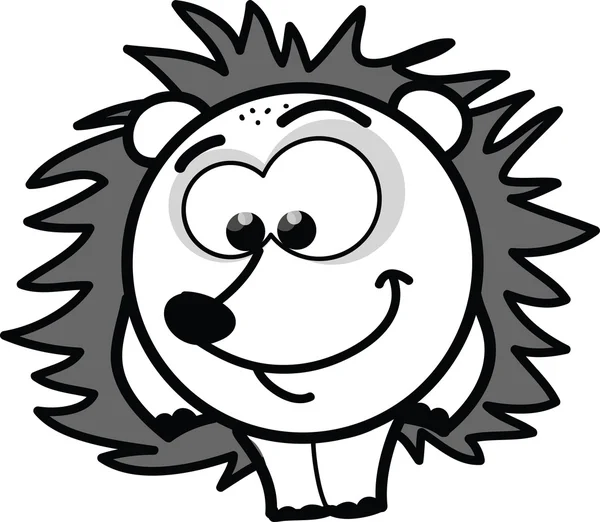 Cartoon vector hedgehog — Stock Vector