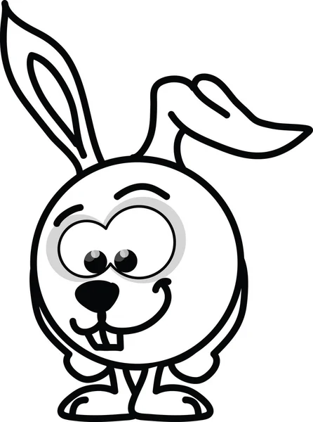 Cartoon vector rabbit — Stock Vector