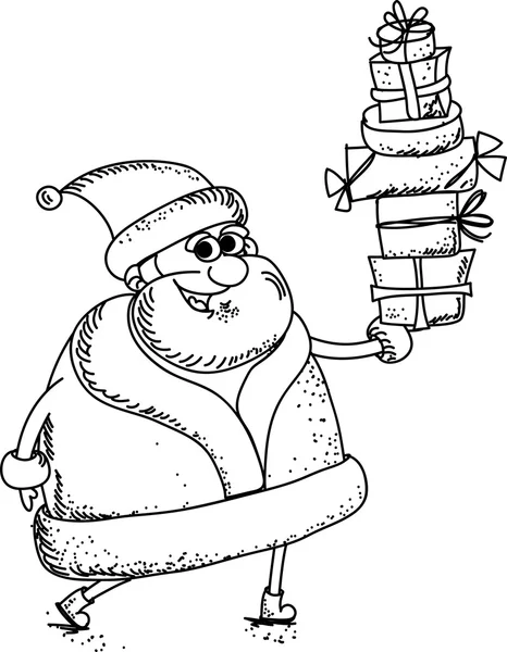 Cartoon santa — Stock vektor