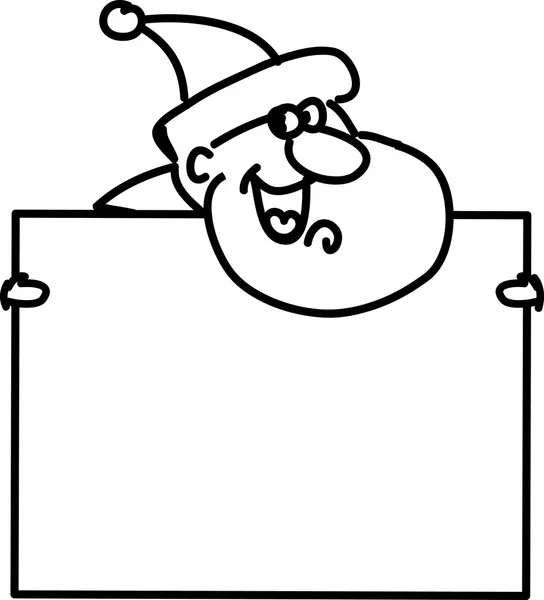 Cartoon santa, bakgrund — Stock vektor