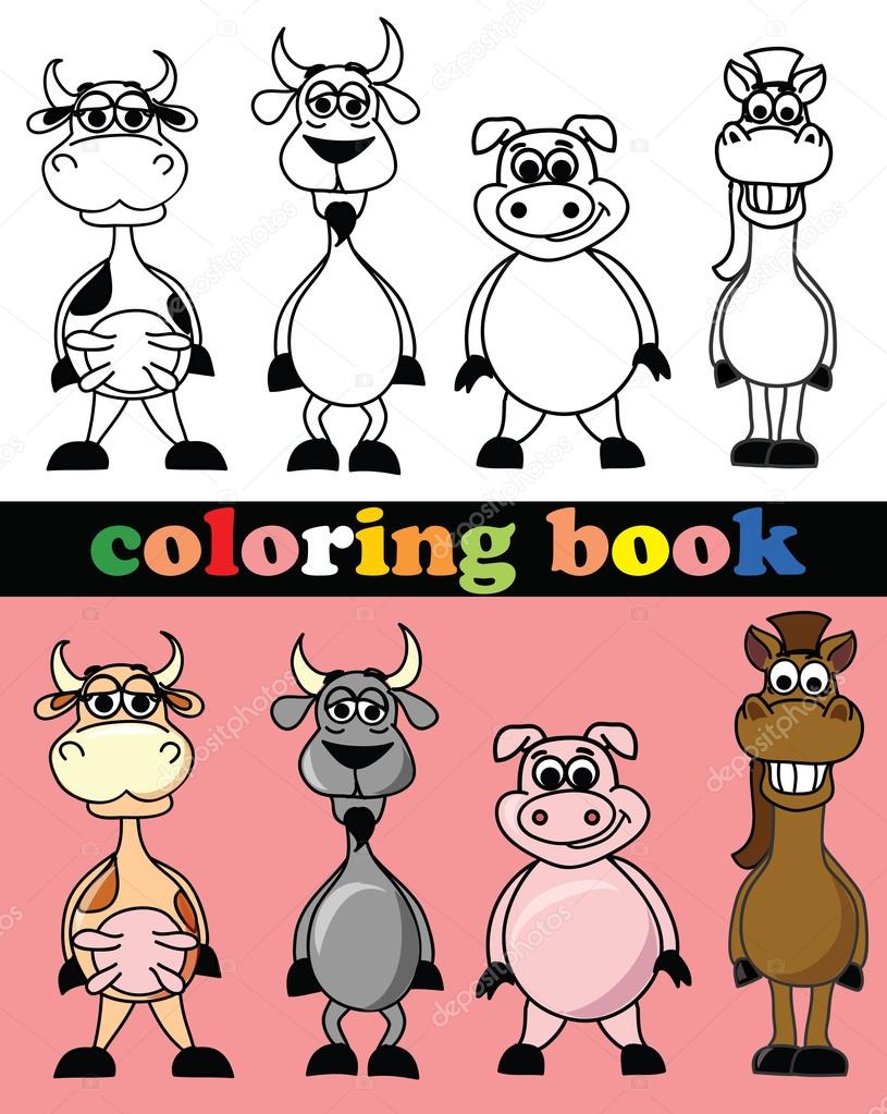 Coloring book of animals