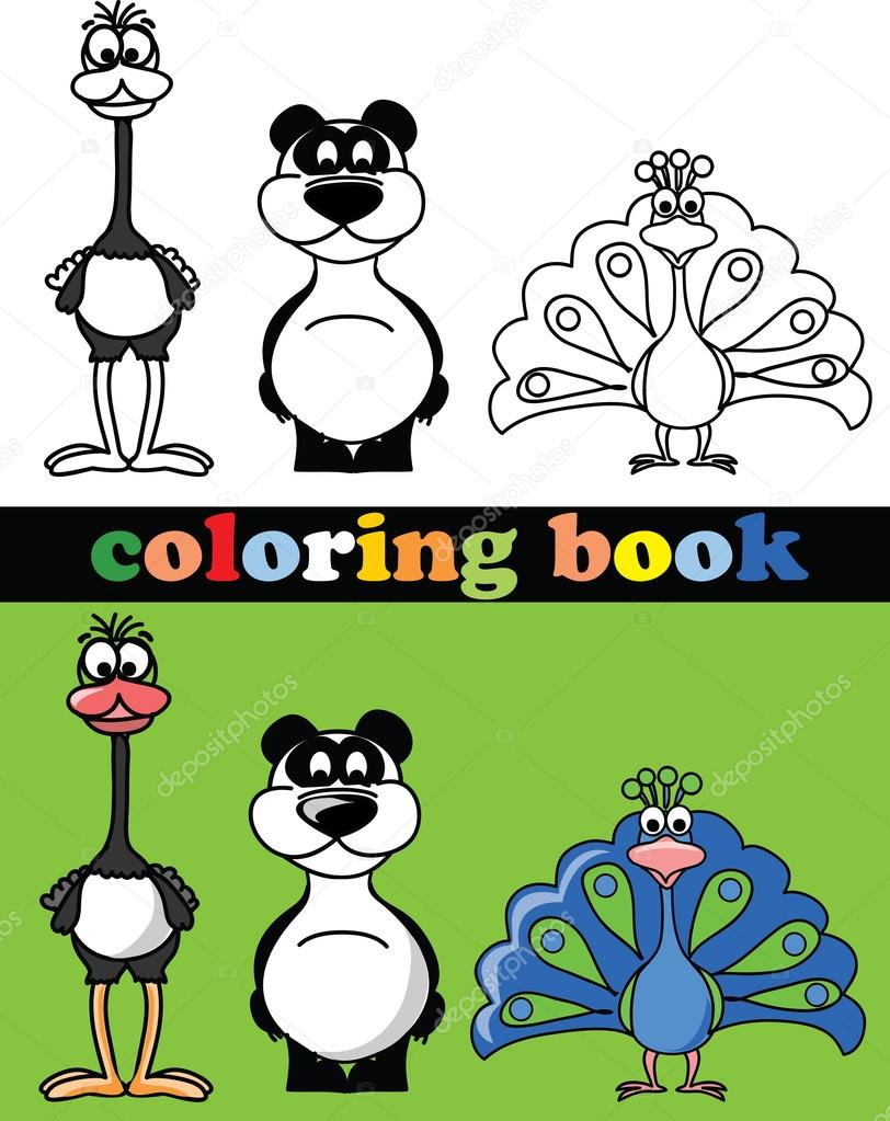 Coloring book of animals