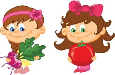 sebze olan çizgi film çocuklar