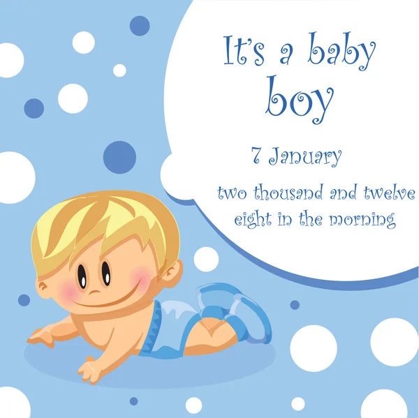 Baby boy — Stock Vector