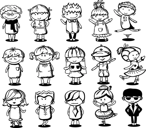 sevimli çizgi film çocuklar