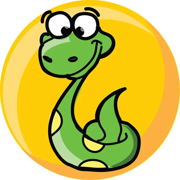 Dibujos animados lindo vector serpiente — Archivo Imágenes Vectoriales