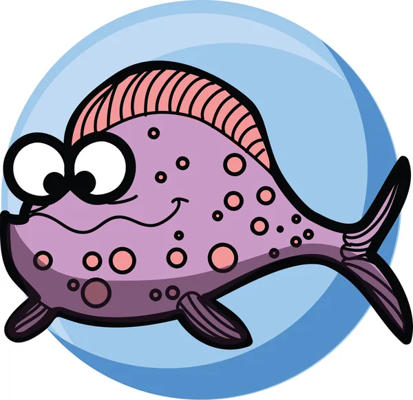Cartoon cute vector Fish — Stock Vector