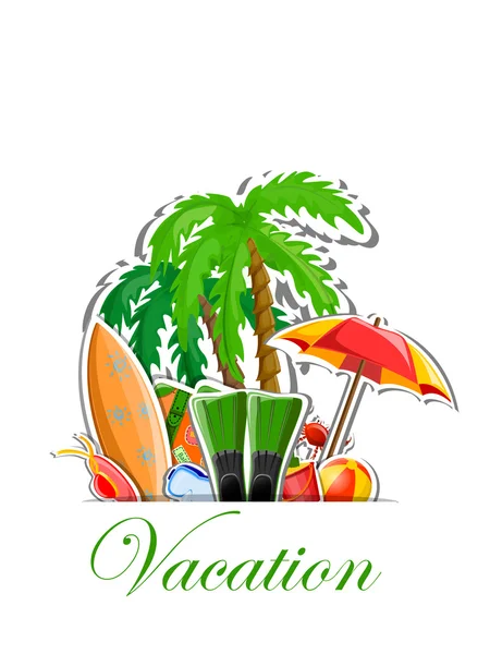 Travel vacation vector background — Stock Vector