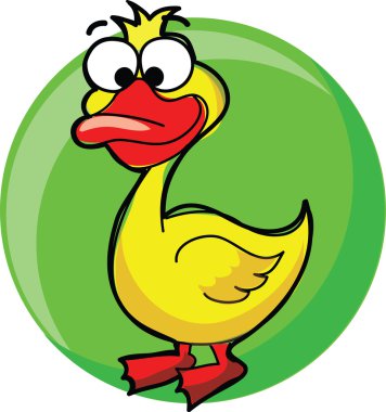 karikatür vektör ördek