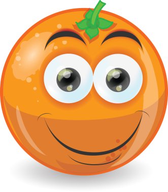 karikatür tatlı turuncu