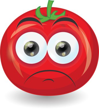 karikatür domates