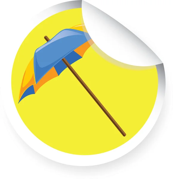 Travel icon-sun umbrella — Stock Vector