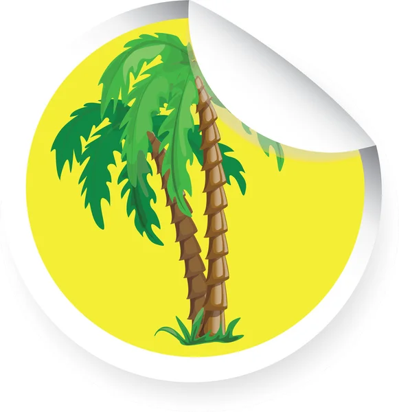 Cestovní ikonu palm — Stockový vektor