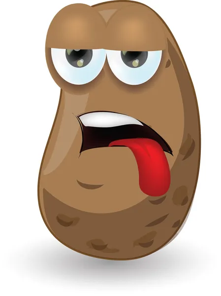 Cartoon funny potato — Stock Vector