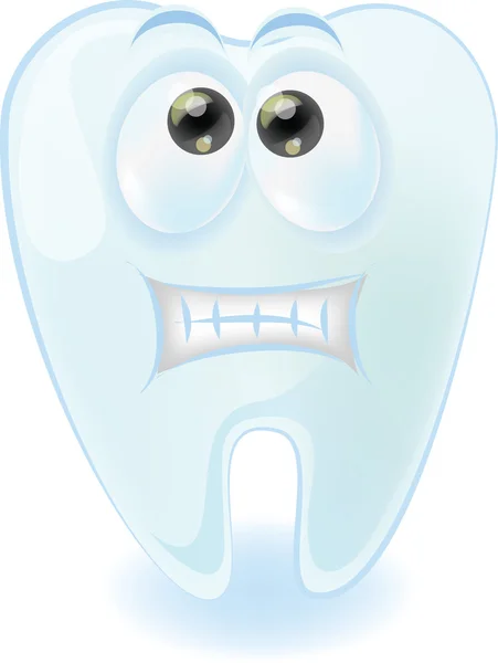 Ząb ładny kreskówka z różnych emocji — Wektor stockowy