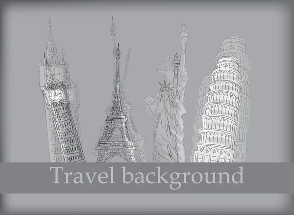 Travel background — Stock Vector