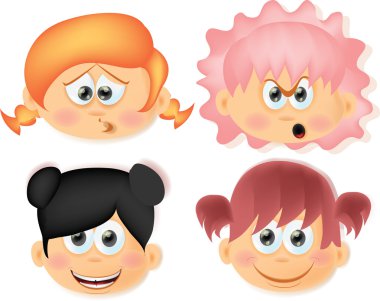 sevimli çizgi film çocuklar