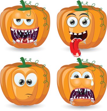 Çizgi Film Halloween kabaklar