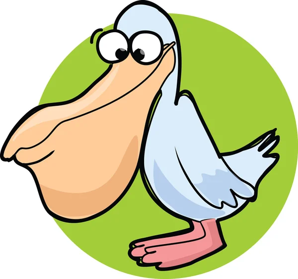 Cartoon schattig pelikaan — Stockvector