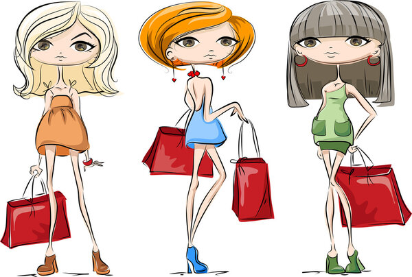 Мультфильм модные девушки
