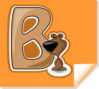 çocuklar için alfabe harf b