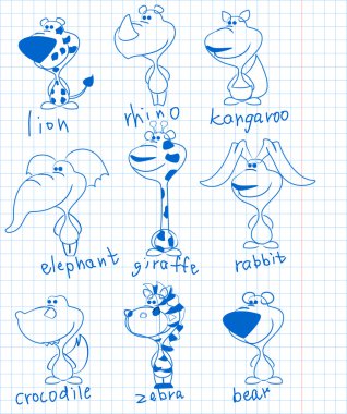 hayvanların çalışma resimleri