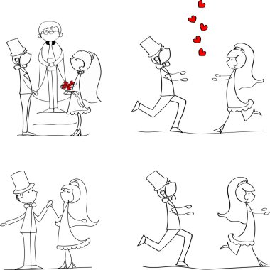 karikatür evlilik resimleri