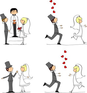 Düğün resimleri, gelin ve damat aşık