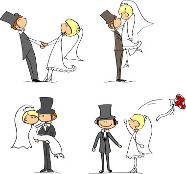 Düğün resimleri, gelin ve damat aşık