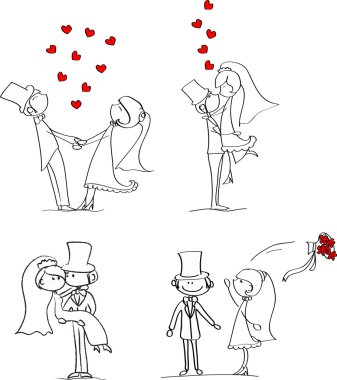 karikatür evlilik resimleri
