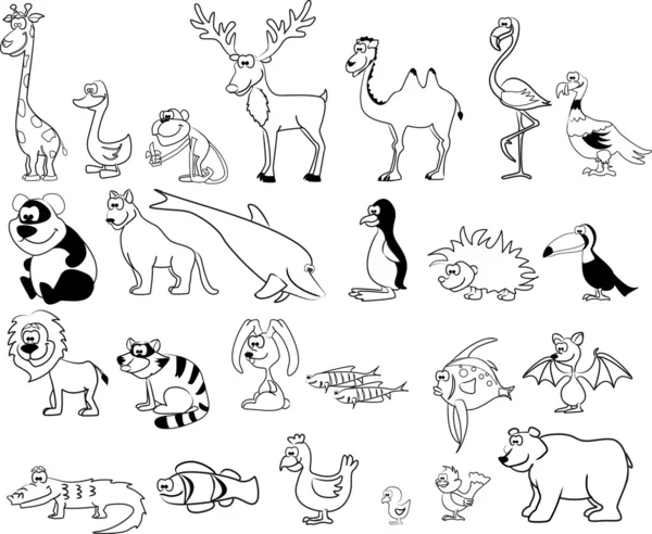 Grupo de animales — Archivo Imágenes Vectoriales
