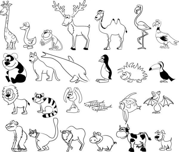 一组动物 — 图库矢量图片