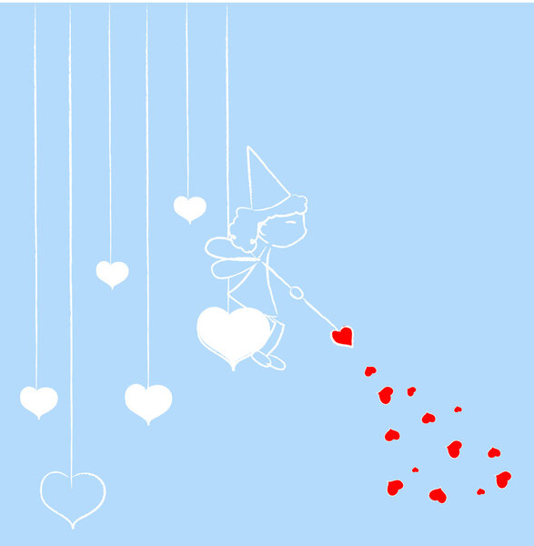 Love fairy vector