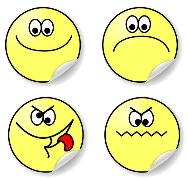 Set of expressions of emotion — Stock Vector