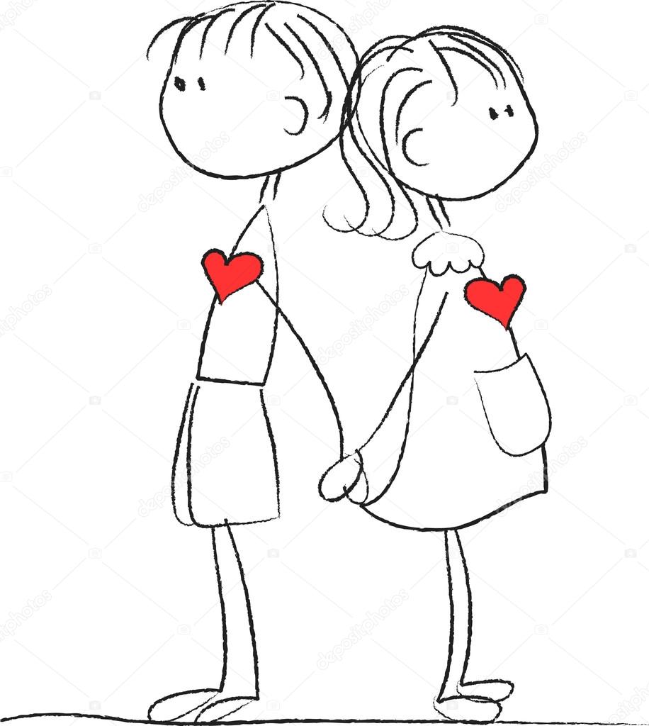 Love The Girl And Boy Stock Vector Image By C Virinaflora 100 Oleg Sammaljuk