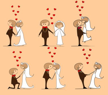 Düğün, gelin ve damat