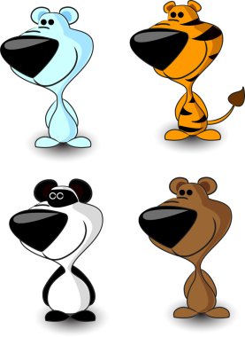 hayvanlar-Kaplan, ayı, polar bear, boz ayı, panda