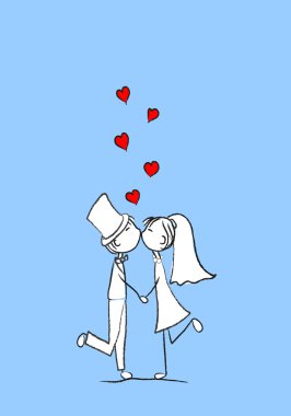 gelin ve damat aşık