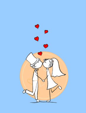 gelin ve damat aşık