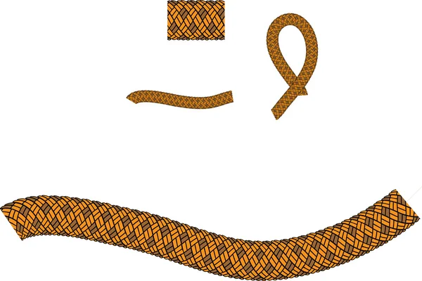 Bordures de corde — Image vectorielle