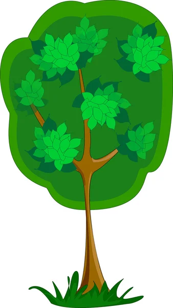 Árbol de arte para su diseño — Vector de stock