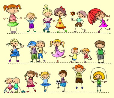 set mutlu çocuk