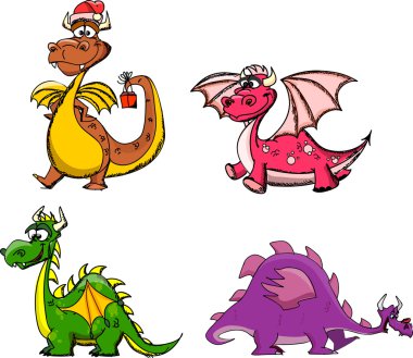 sevimli çizgi film dragon